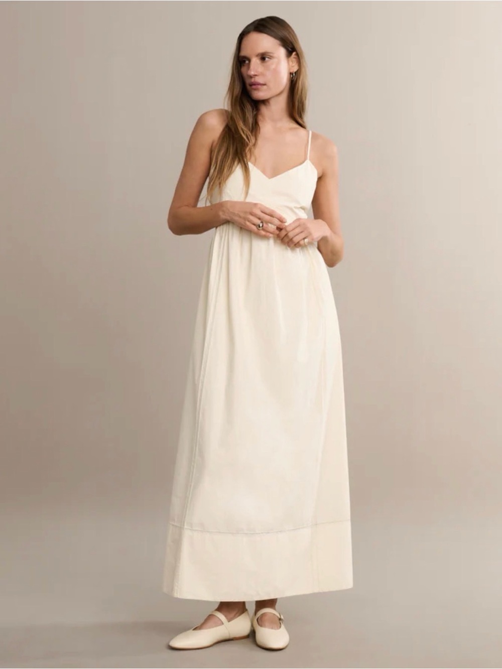 Jenni Kayne Peninsula Dress Warm Ivory Size L